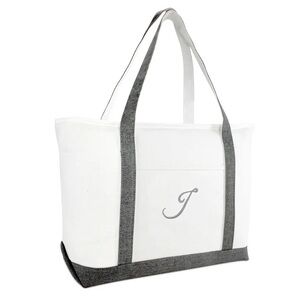 NEW DALIX Beach Tote Bag Personalized Gifts for Women's Shoulder Bags Gray J‎